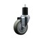 Service Caster 4'' SS Gray Poly Wheel Swivel 1-3/4'' Expanding Stem Caster SCC-SSEX20S414-PPUB-134 - alternate 1